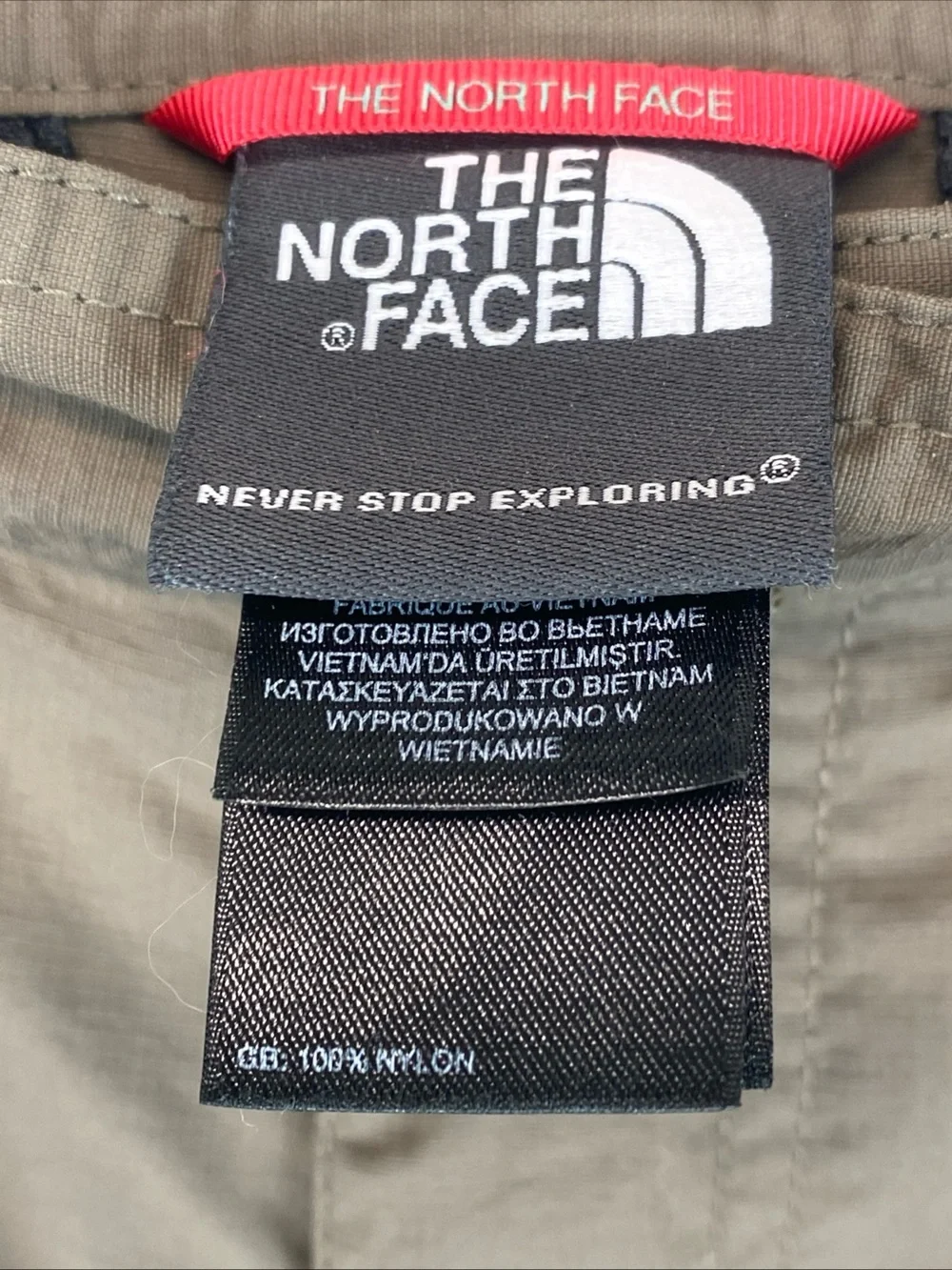 The North Face Paramount Trail convertible pants Mens 38 Brown gorpcore Shorts